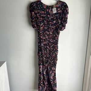 Free People new with tag XS Floral Black Dress